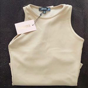 Misssguided Ribbed nude body suit